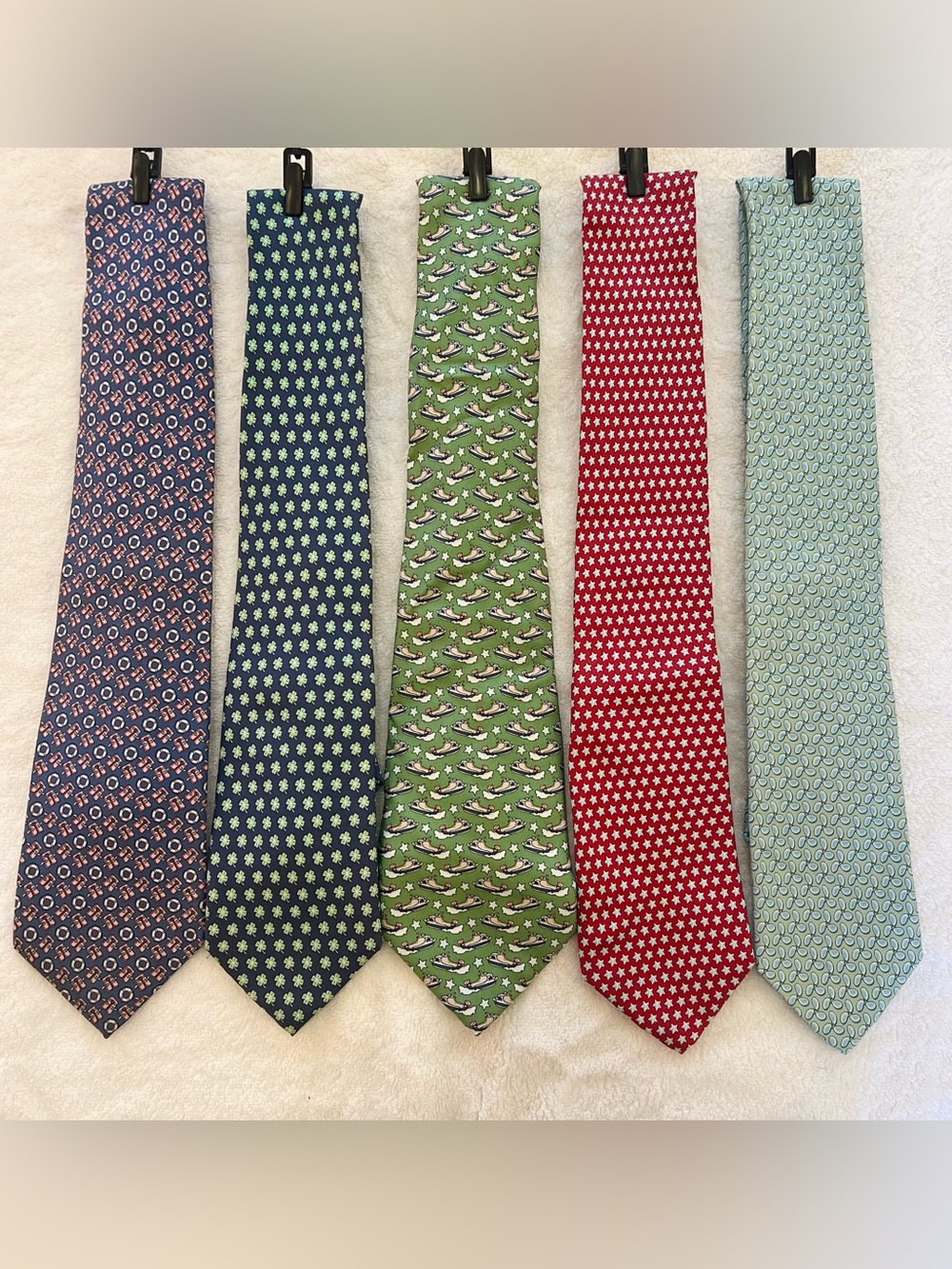 Vineyard Vines Martha’s Vineyard Silk Tie Lot of 5 Novelty Preppy Golf Nautical